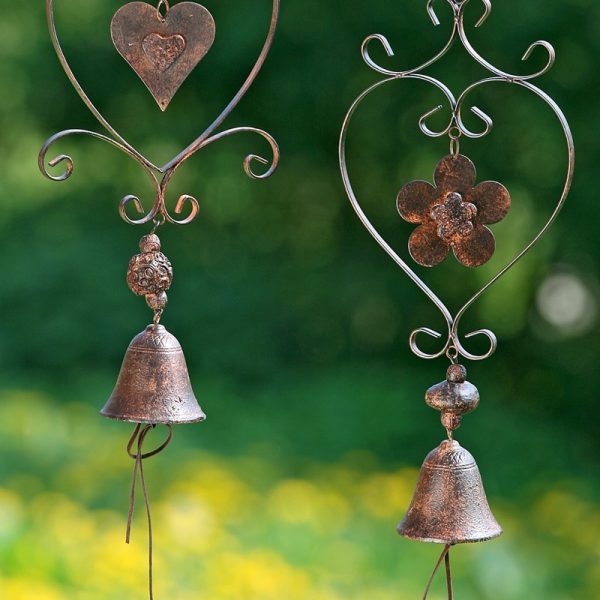 Závesná dekorácia Srdce so zvončekom