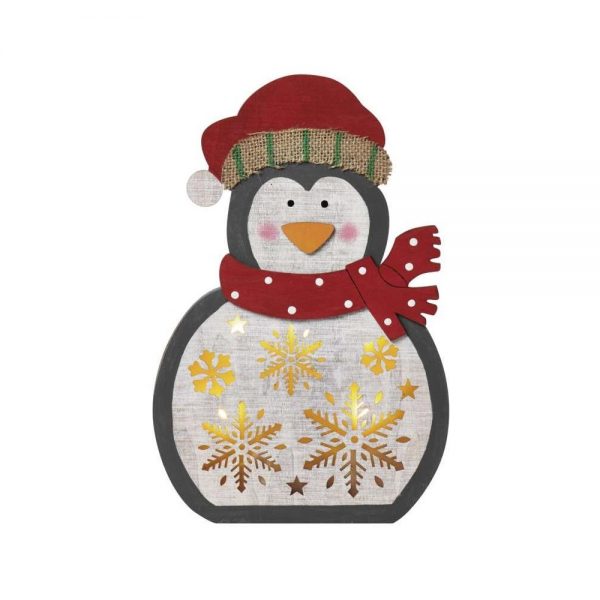 LED Vianočná dekorácia 5xLED/2xAA tučniak