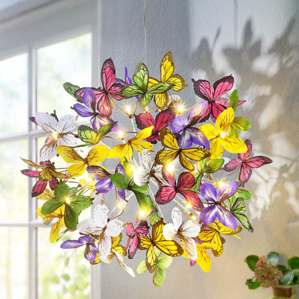 LED závesná dekorácia Motýle