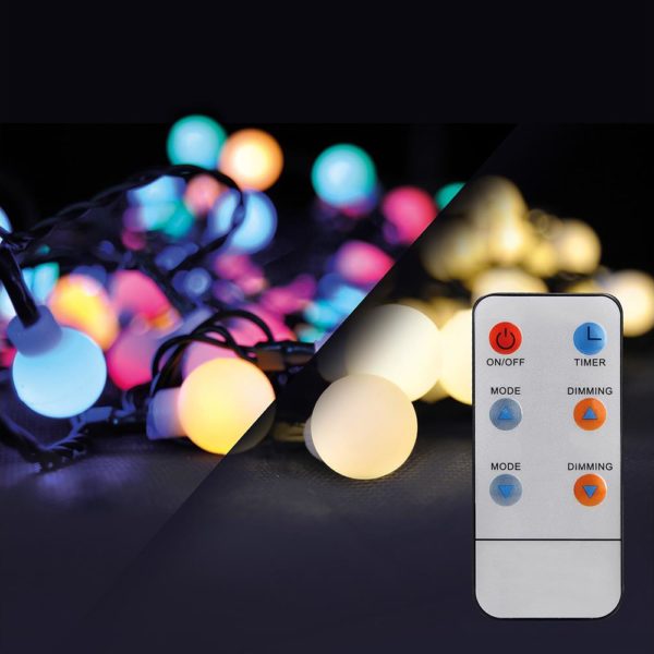 Brilagi Brilagi - LED RGBW Vianočná vonkajšia reťaz 100xLED/8 funkcií 15m IP44 + DO