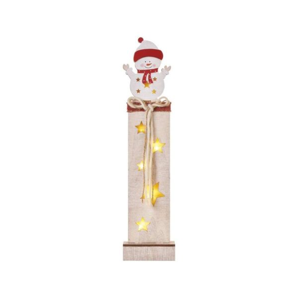 LED Vianočná dekorácia  7xLED/2xAA snehuliak