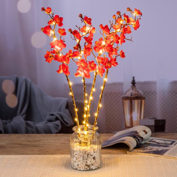 LED vetvičky čerešňových kvetov