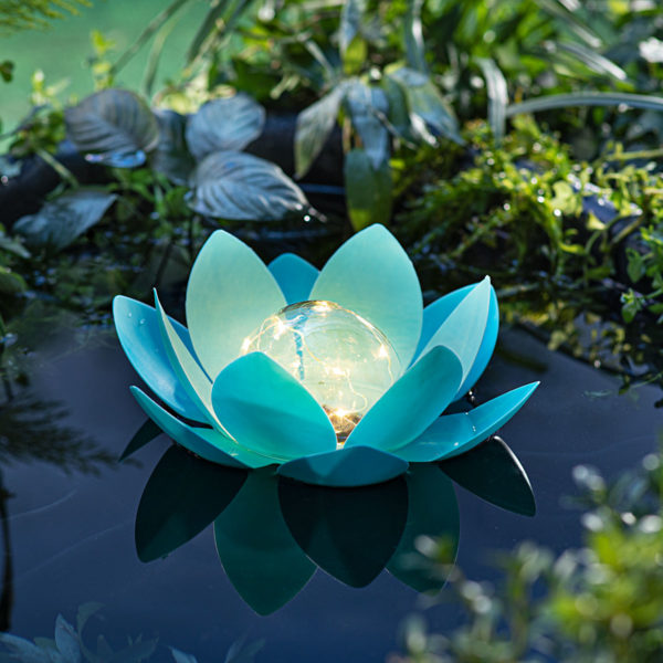 Solárna plávajúca dekorácia Lotus