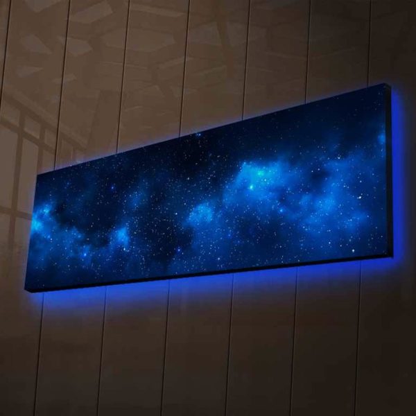 LED svietiaci obraz Galaxia