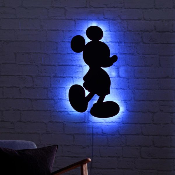 LED svetlo na stenu Mickey Mouse