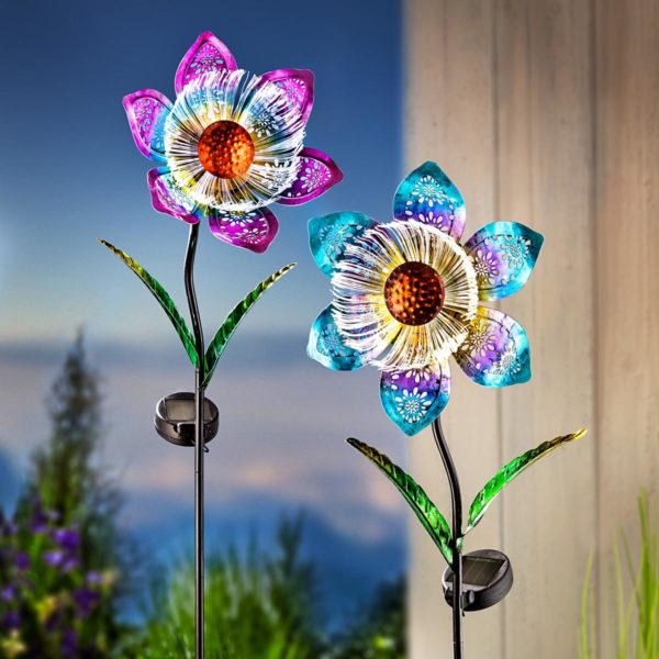 Solárny záhradný zápich Kvet ilúzie