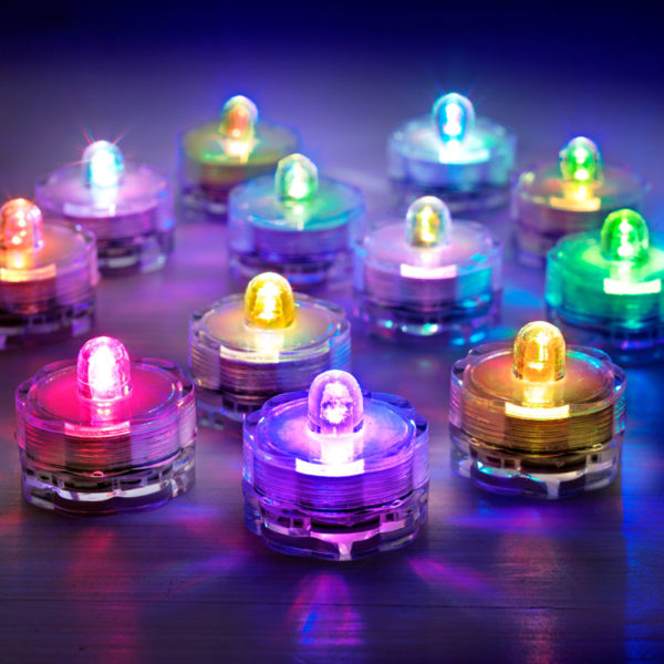 LED čajové sviečky Colorky