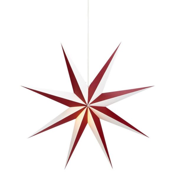 Markslöjd Markslöjd 704523 - Vianočná dekorácia ALVA 1xE14/25W/230V červená/biela 75 cm